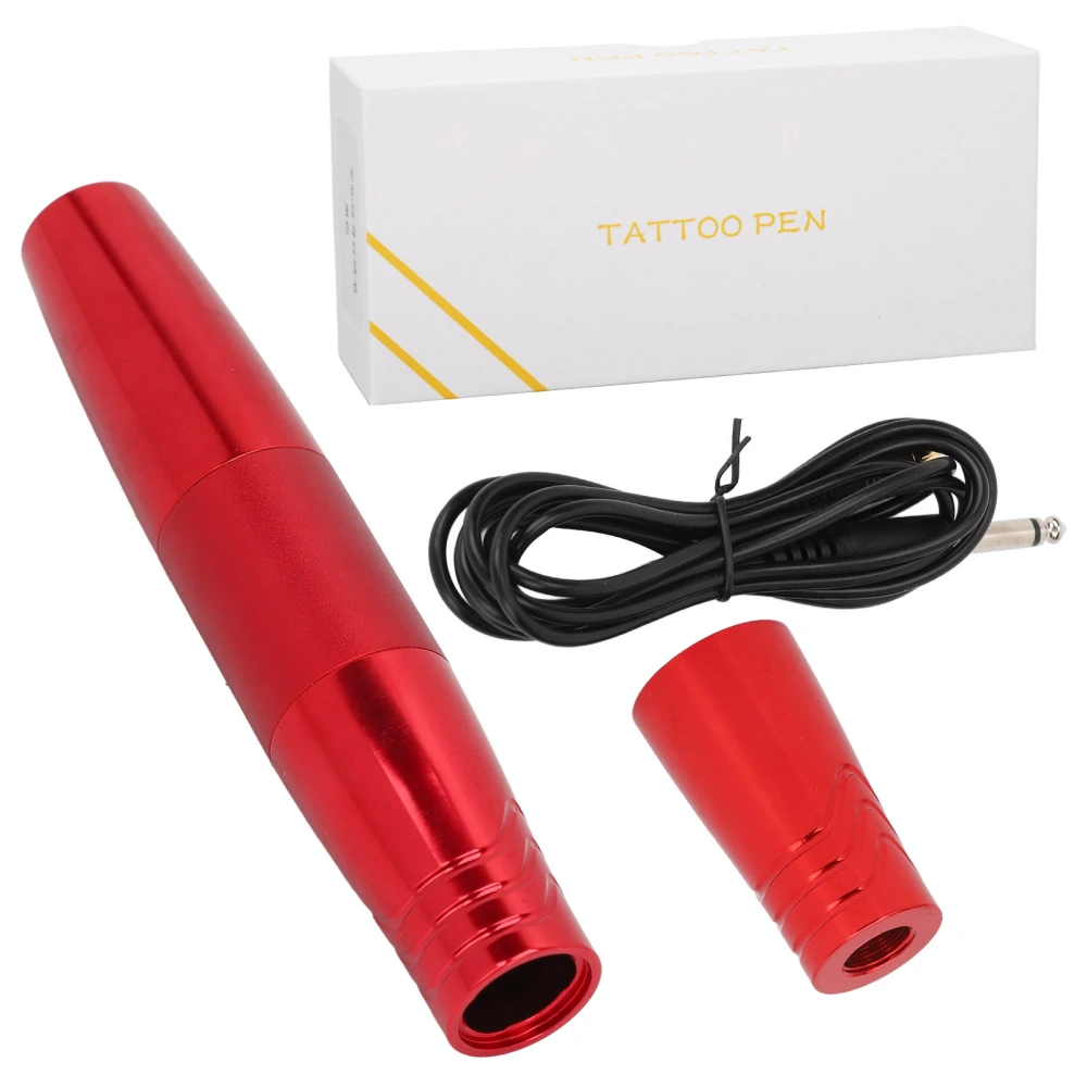 RCA Rotary Tattoo Pen Professional Salon Aluminum Alloy Liner Shader Motor Eyebrow Tattoo Machine Red