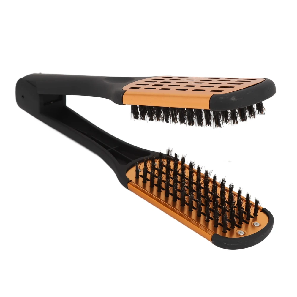 Clamp Hair Brush Spring Elasticity Softness Beard Breathability Double Sided Flat Brush