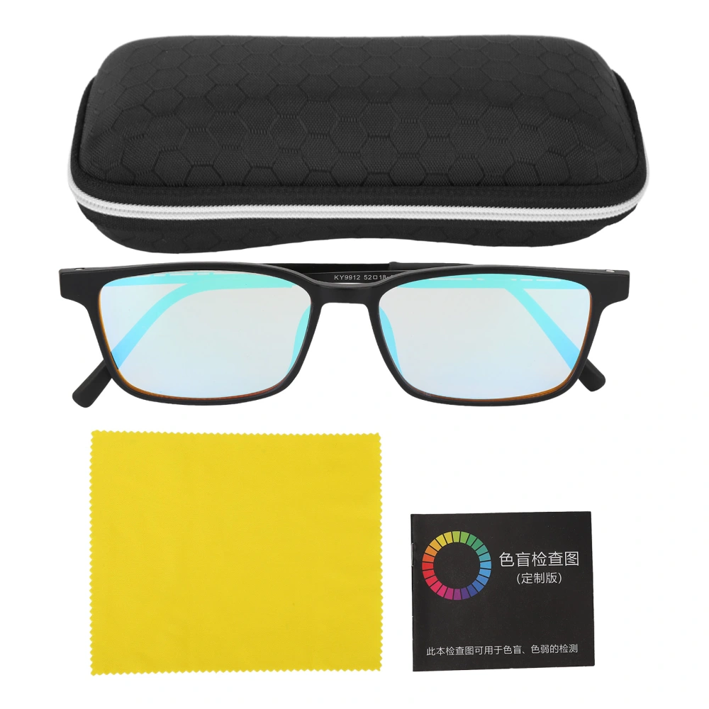 Red Green Blindness Glasses TR90 Frame Lightweight Improve Vision High Transmittance for Driving Daily Life