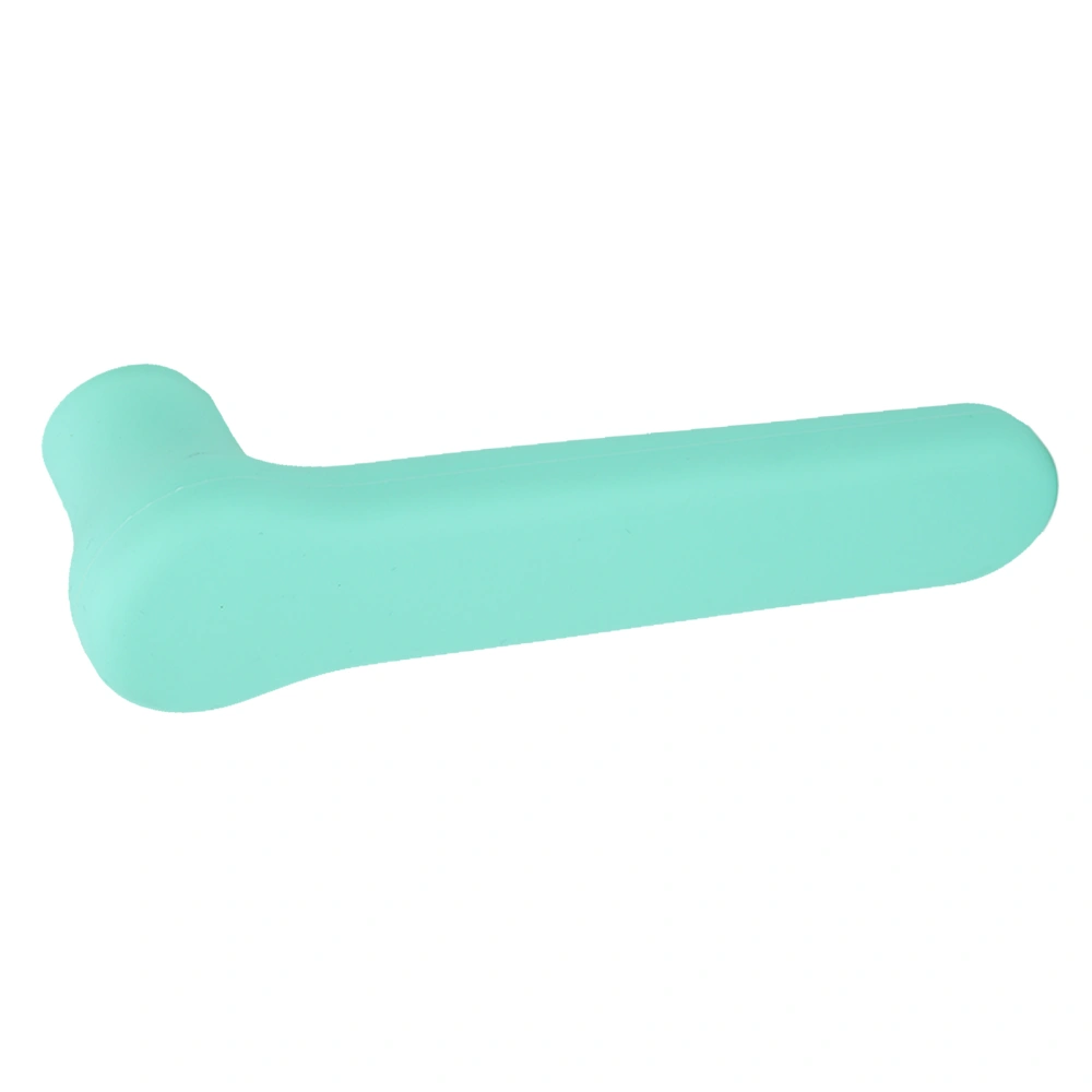 Door Handle Cover Soft Static Proof Prevent Collision Silicone L Shaped Handle Protector for Home Kindergarten Office Green