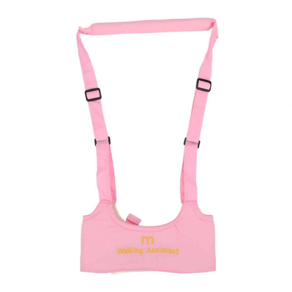 Baby Walking Harness Skin Friendly Relieve Back Pain Adjustable Prevent Getting Lost Handheld Kids Walker Helper Pink