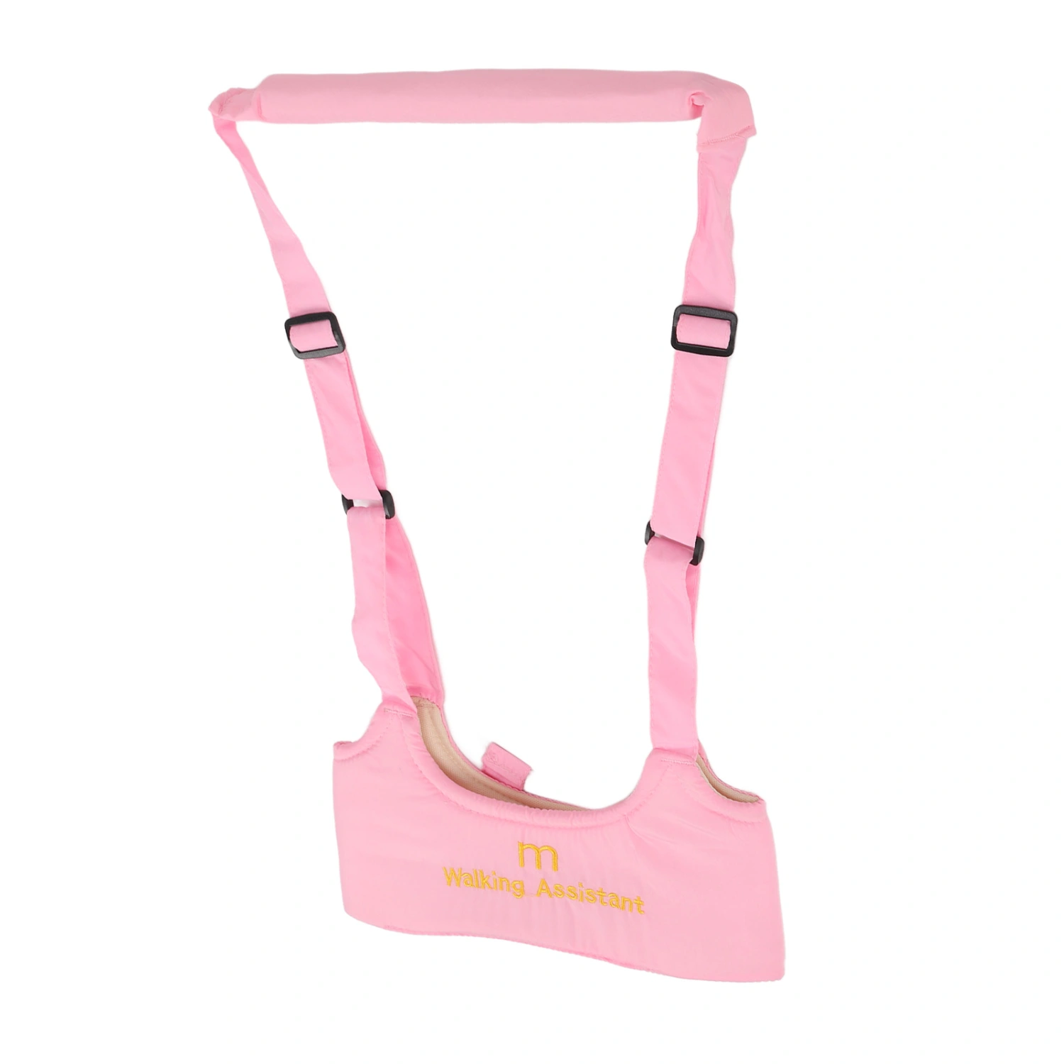 Baby Walking Harness Skin Friendly Relieve Back Pain Adjustable Prevent Getting Lost Handheld Kids Walker Helper Pink