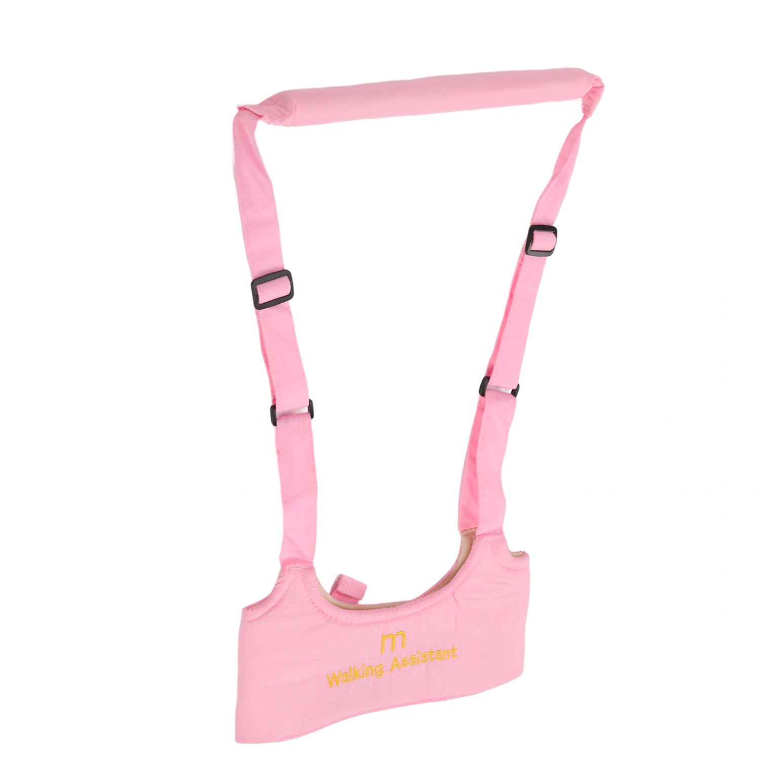 Baby Walking Harness Skin Friendly Relieve Back Pain Adjustable Prevent Getting Lost Handheld Kids Walker Helper Pink