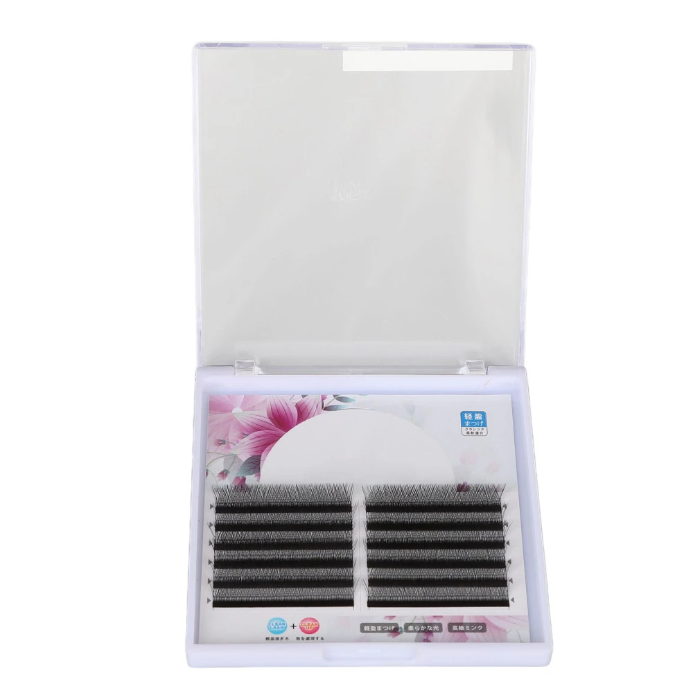 Fake Eyelashes 10mm Chemical Fiber Matte Effect Thickening Lengthening Soft Large Fit Area Extension Makeup Eyelashes