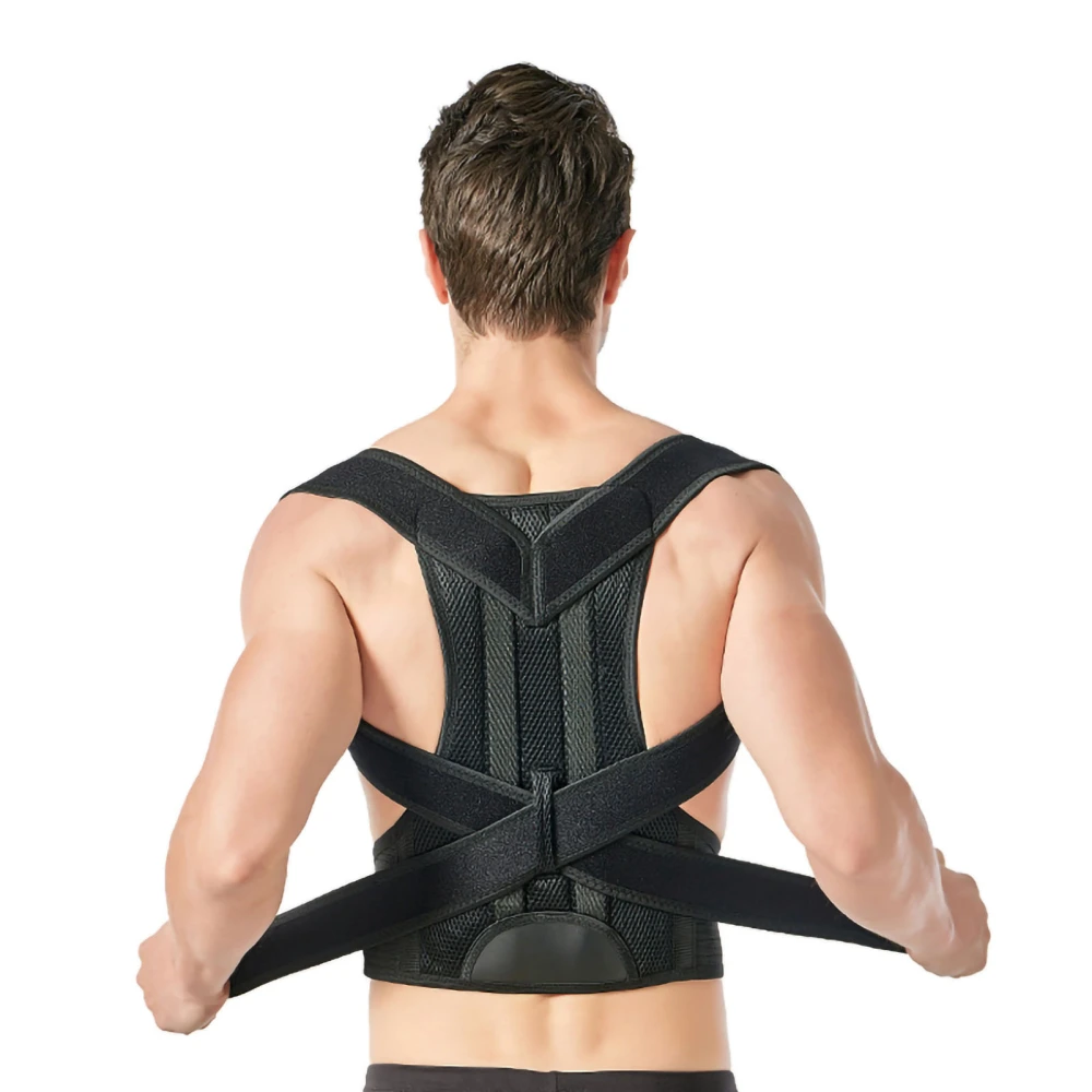 Posture Corrector Nylon Strong Adhesive Breathable Hunchback Correction Belt for Students Adults S