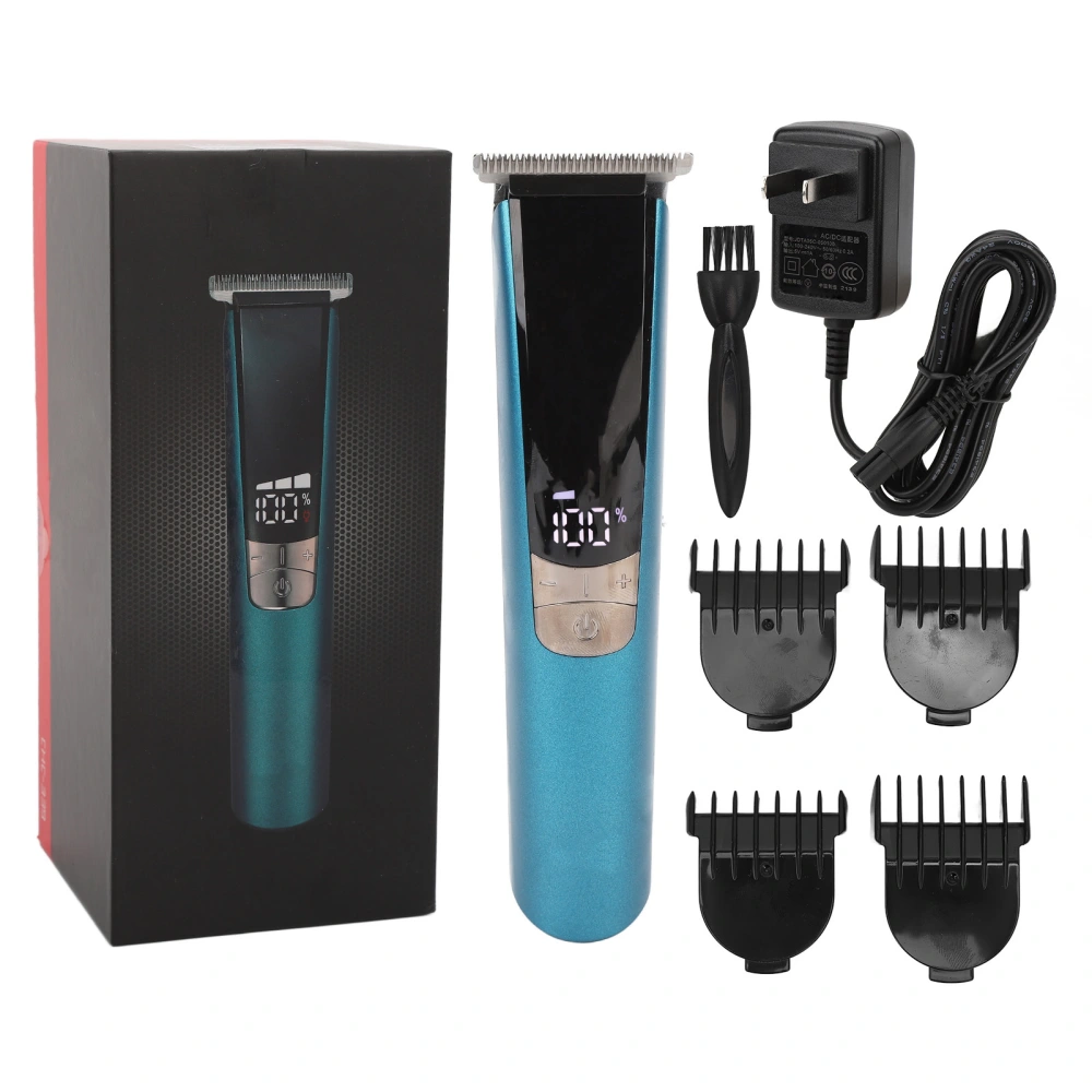 Men Hair Clipper Professional Hair Trimmer Cutting Grooming Kit with Guide Comb US Plug 100V‑240V