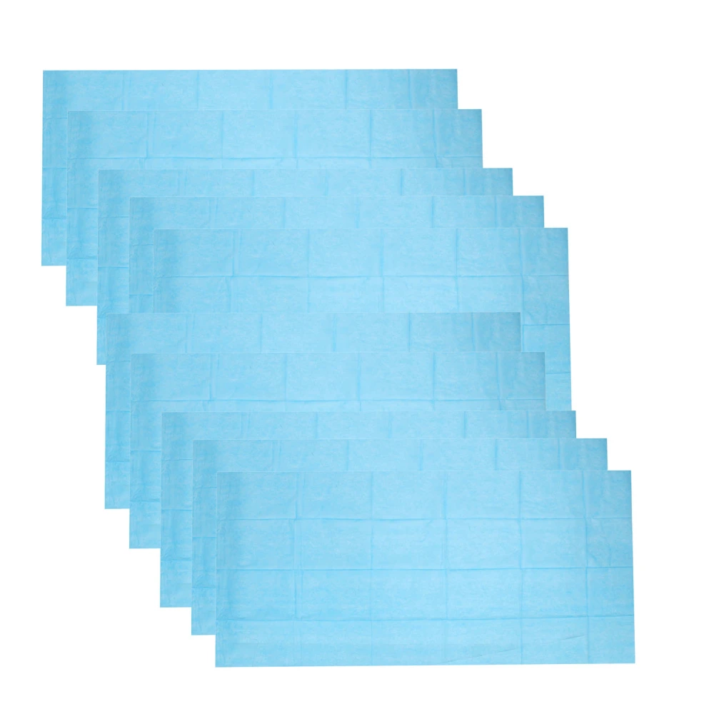 10pcs Massage Bed Sheets Blue Disposable Massage Table Cover for Tattoo Parlors Dentistry