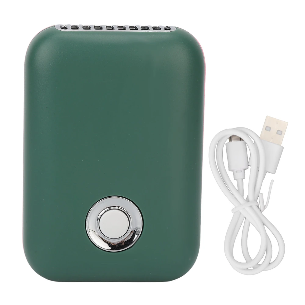 Eyelash Dryer Fan Mini Portable USB Rechargeable 3 Speed Low Noise Eyelash Blow Dryer with Folding T Bracket Green