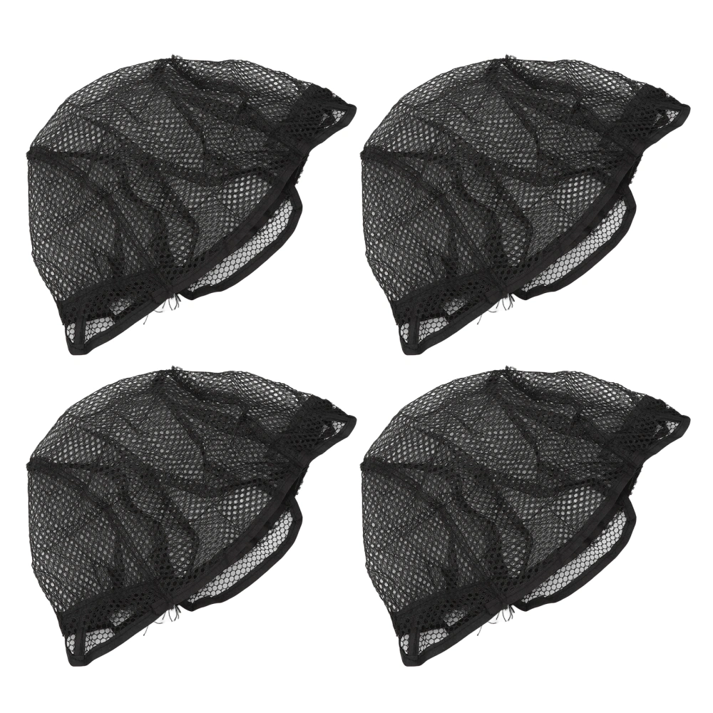 4 Pcs Mesh Wig Cap Breathable Stretchy Soft Nylon Mesh Net Stocking Wig Cap for Cosplay Costume