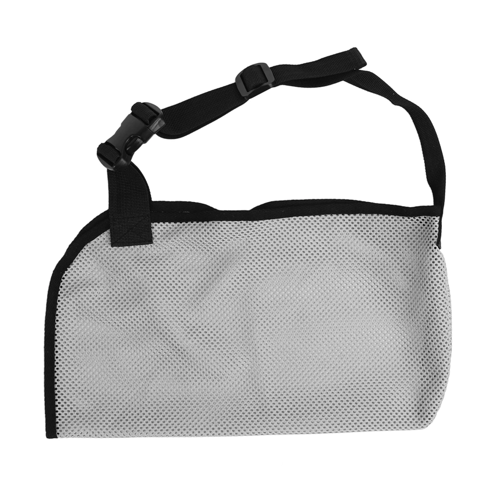 Arm Sling Adjustable Breathable Shoulder Sling with Detachable Shock Absorbing Shoulder Pads for Luxation Sprains Grey