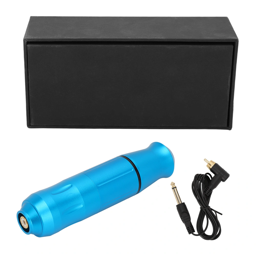 Rotary Cartridges Tattoo Pen Aluminum Alloy Compatible Stronger Torsion High Speed Tattoo Machine with RCA Clip Cord Blue