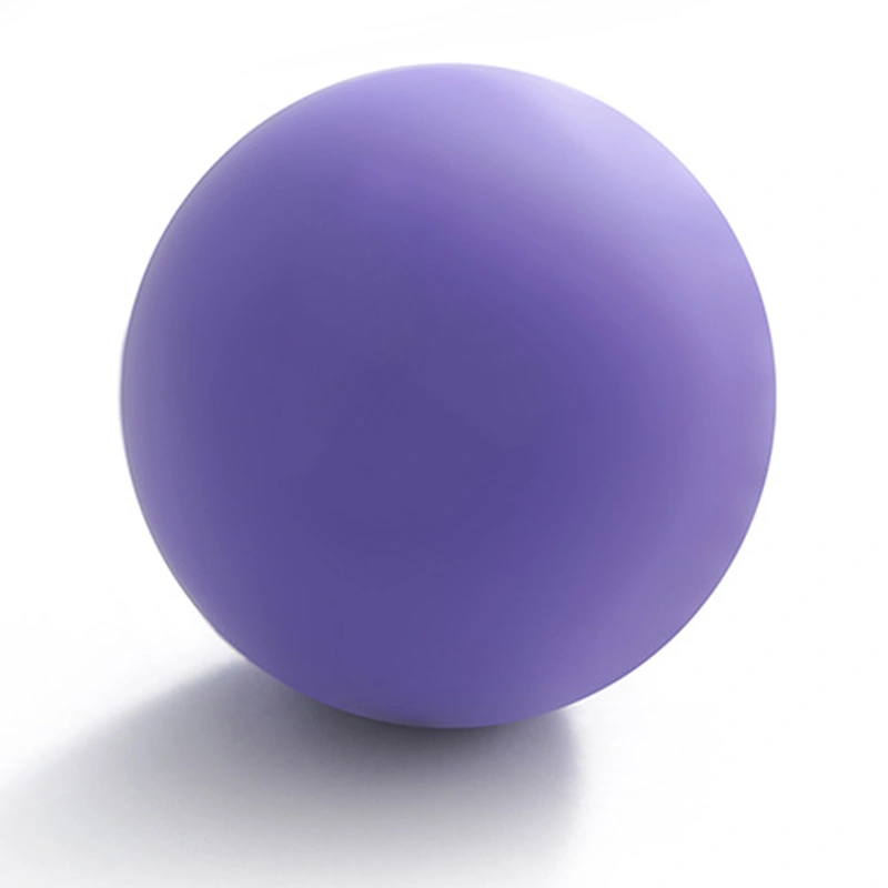 Massage Ball Yoga Fascia Rubber Round Ball Foot Massager for Muscle Relaxer All Age Purple