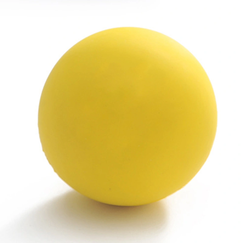 Massage Ball Yoga Fascia Rubber Round Ball Foot Massager for Muscle Relaxer All Age Yellow