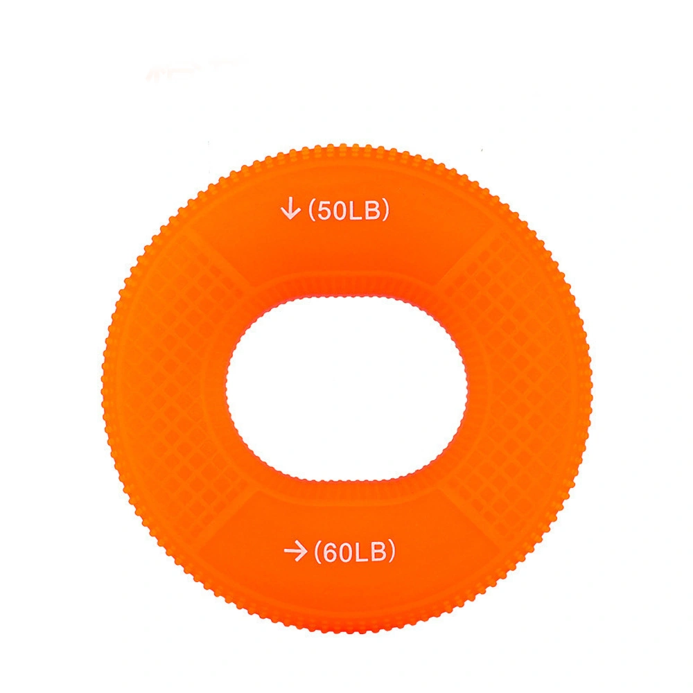 Ring Hand Exerciser Portable Silicone Dual Strength Improve Circulation Finger Exerciser Orange