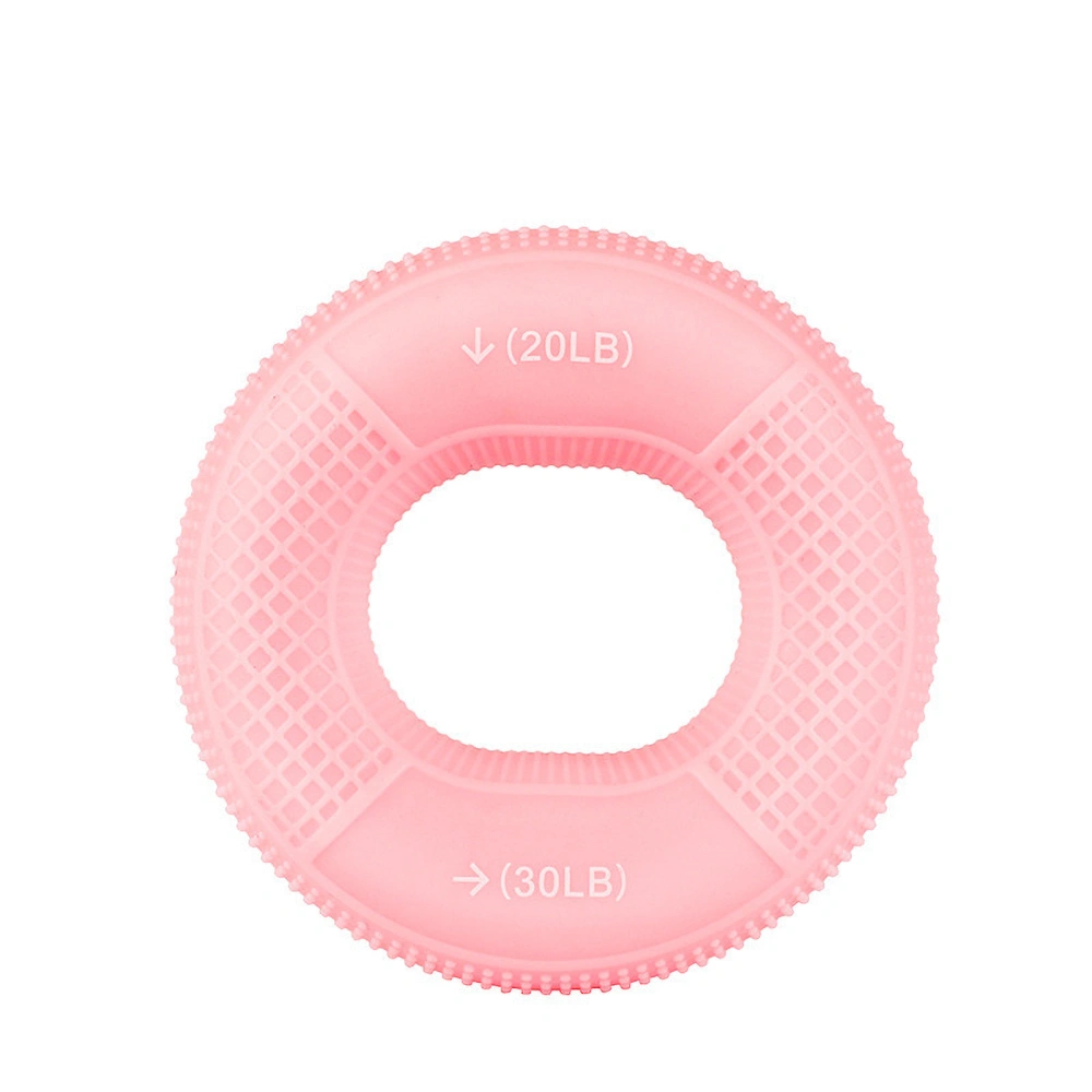 Ring Hand Exerciser Portable Silicone Dual Strength Improve Circulation Finger Exerciser Pink