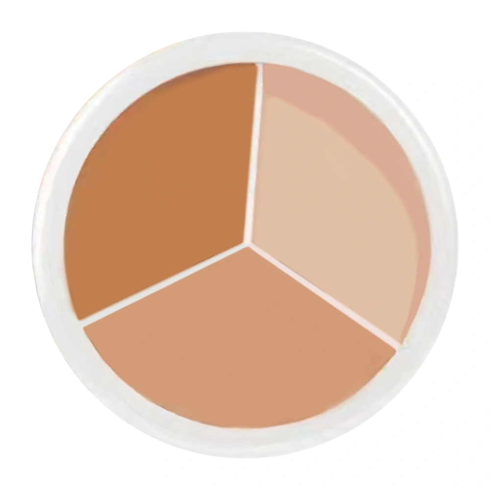 Face Skin Concealer Tricolor Spots Cover Cream for Covering Face Spots Marks Dark Circles Under Eyes