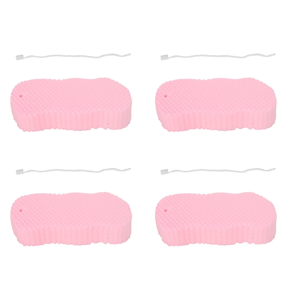 3D Bath Sponge Exfoliating Soft Elastic Painless Shower Scrub Sponge for Adults Baby 4pcs