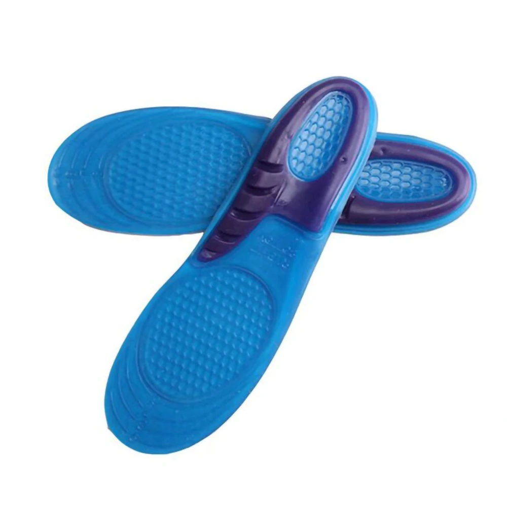 Sports Insole TPE Silicone Soft Elastic Athletic Running Hiking Shock Absorption Inserts for Daily Life M 39‑43 10.8in