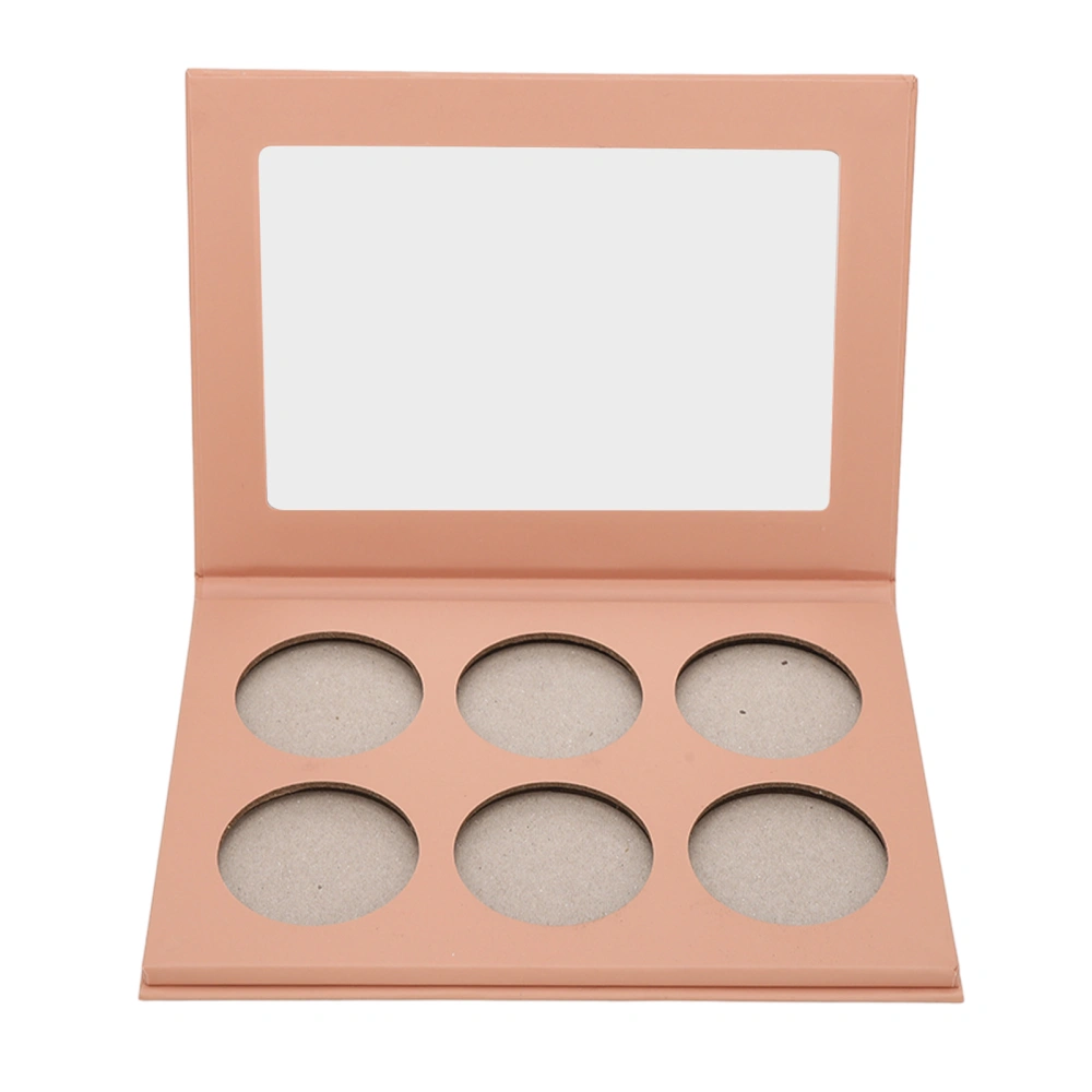 6 Compartment Empty Eyeshadow Palette DIY Empty Bronzer Blush Palette Container for Women Makeup Artist Pure Color