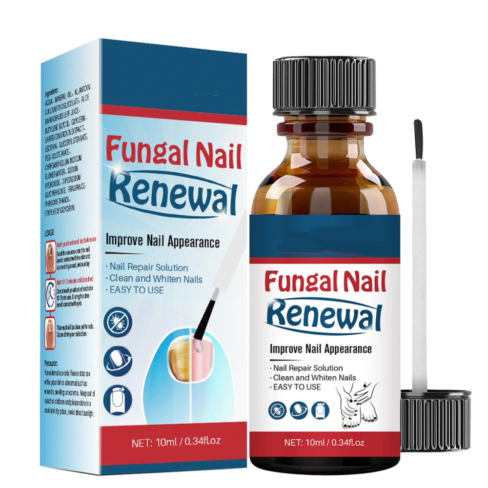 Nail Repair Solution Onychomycosis Treatment Fingernail Toenail Care Nourishing Serum for Men Women 10ml