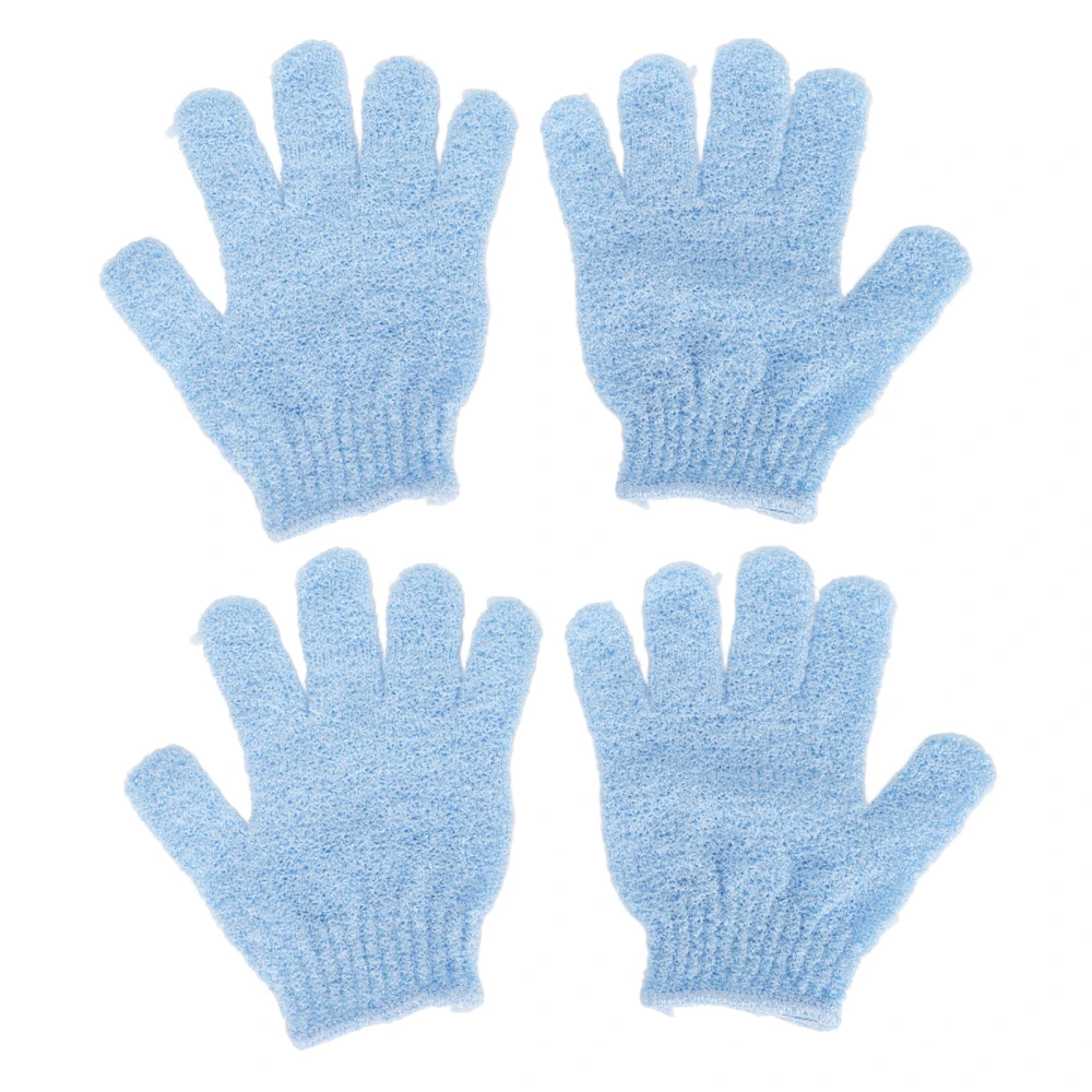 2 Pairs Exfoliating Bath Gloves Deep Cleaning Shower Exfoliating Scrub Gloves for Home Bathing