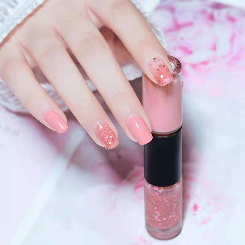 Nail Polish Oil Based Unpeelable Long Lasting Bright Color Quick Dry Dual Ended Nail Polish for Beginner C128