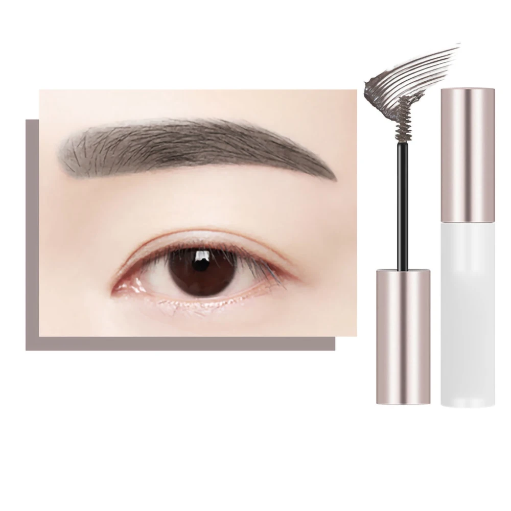 Long Lasting Eyebrow Cream Women Waterproof Sweatproof Makeup Eyebrow Gel Cosmetics Gift for Daily Life Gray Brown