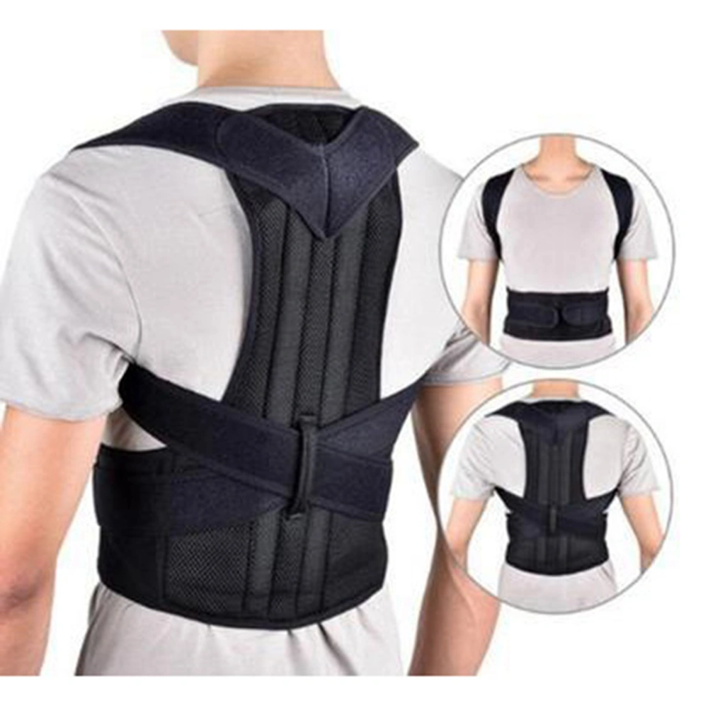 Posture Corrector High Elasticity Breathable Comfortable Adjustment Back Brace Post for Home Office School XL