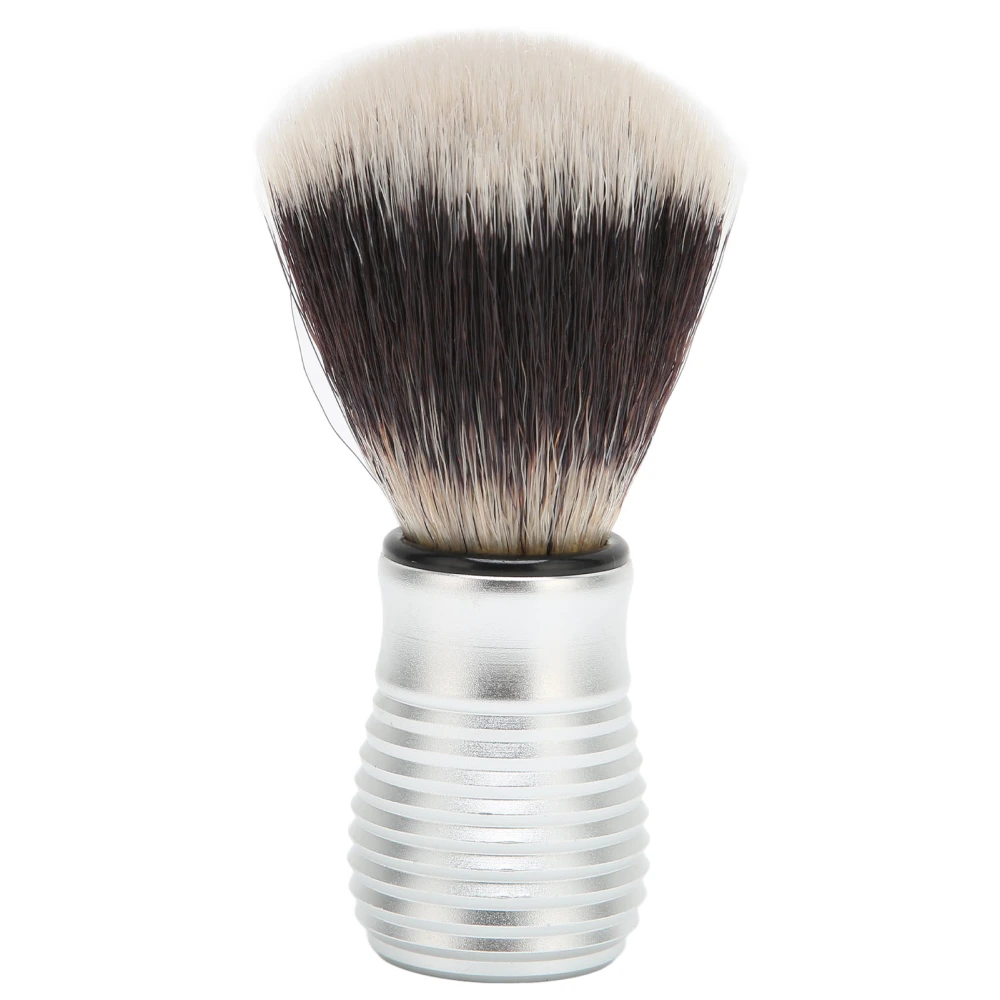 Shaving Brush Quick Drying Easy Cleaning Lightweight Curved Aluminum Alloy Handle Hair Salon Tool