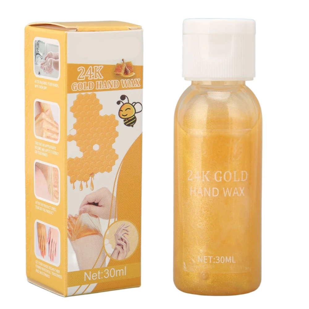 30ml Hand Wax Mask 24k Gold Peel Off Moisturizing Hydrating Nourishing Tear Hand Mask