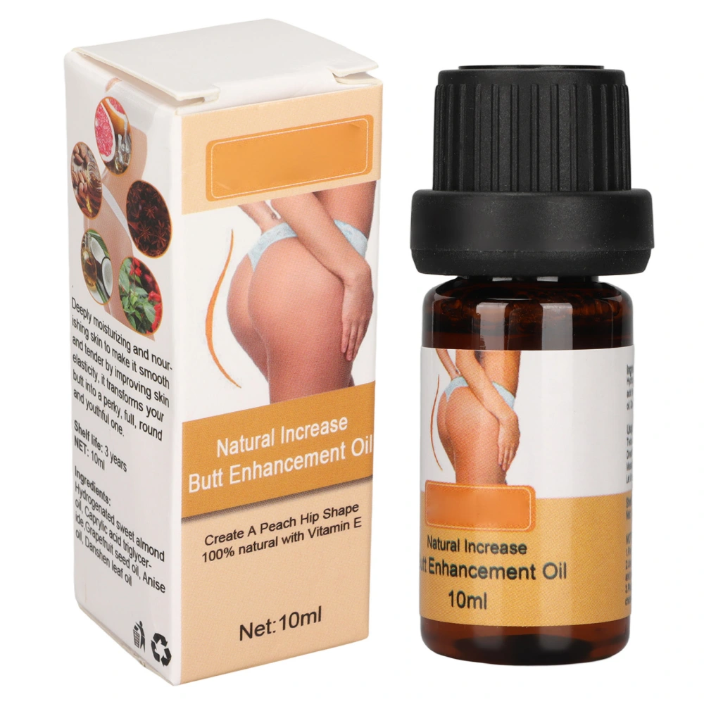 Butt Enhancement Essential Oil 10ml Portable Natural Butt Enhancer Oil Firming Care Butt Hip Lift S Curve Massage Oil