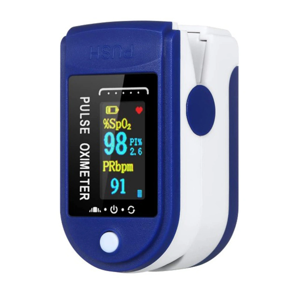 Fingertip Pulse Oximeter OLED Display Blood Oxygen Saturation and Heart Rate Monitor with Auto Power Off and Alarm Function