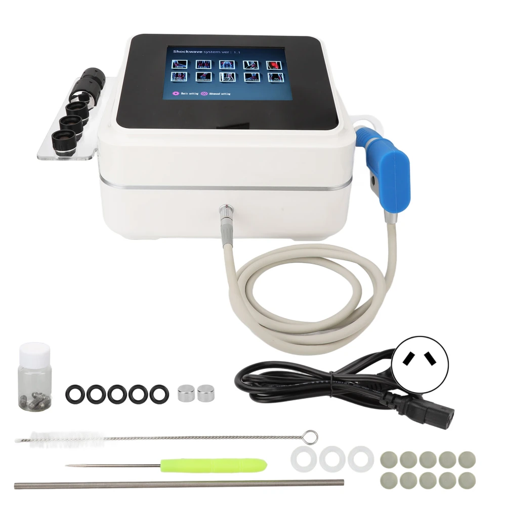 Shockwave Machine Extracorporeal ED Shockwave Machine Blue Round Handle Blood Regeneration for Reduce Tissue Tension AU Plug 220V