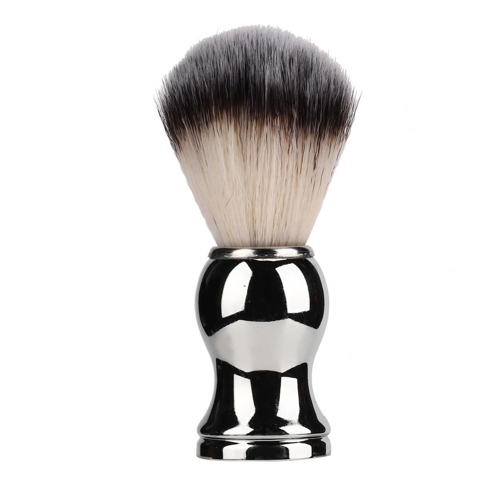 Shaving Brush Strong Cleaning Force Soft Premium Bristles Soft Hand Crafted Shaving Brush with Silver Handle for Home Salons