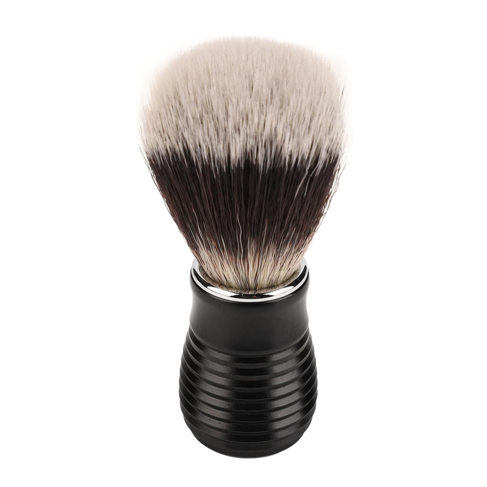 Portable Men Shaving Brush Nylon Hair Beard Cleansing Brush with Aluminum Alloy Handle