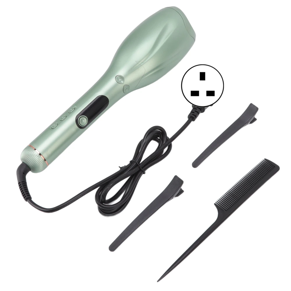 Auto Hair Curler Ceramic Fast Heating Long Lasting Repair Hair Curling Wand for Long Short Hair 110‑240V UK Plug