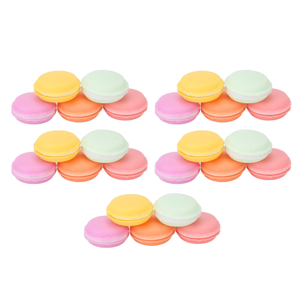 25pcs Macaron Case 5 Colors Glossy Edges ABS Material Compact Portable Jewelry Travel Case for Small Items