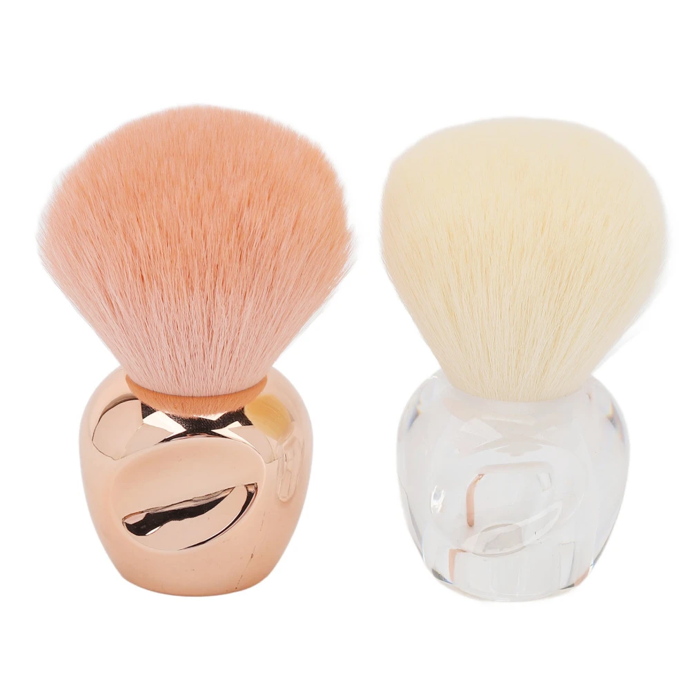 2pcs Makeup Blush Brush Professional Portable Elegant Soft Synthetic Fiber Loose Powder Brush for Women