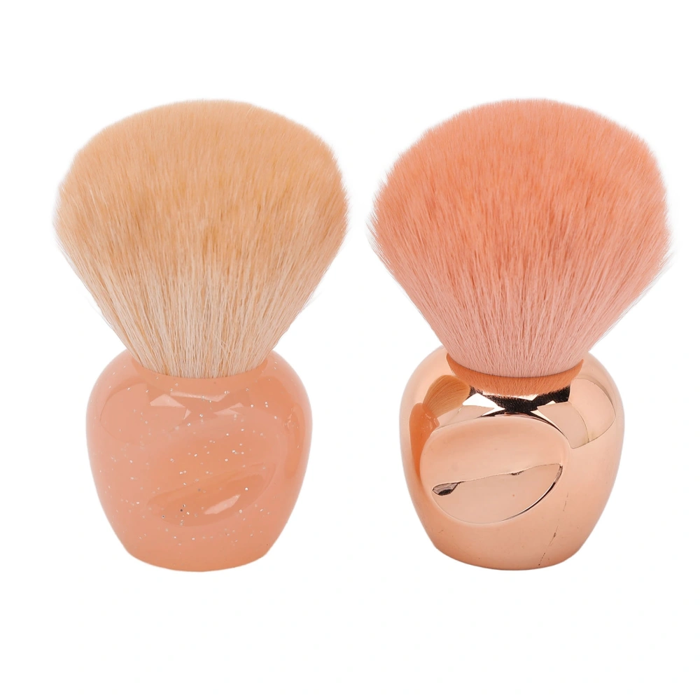 2pcs Loose Powder Blush Brush Professional Soft Hair Makeup Brush Set Cosmetic Tool for Novice