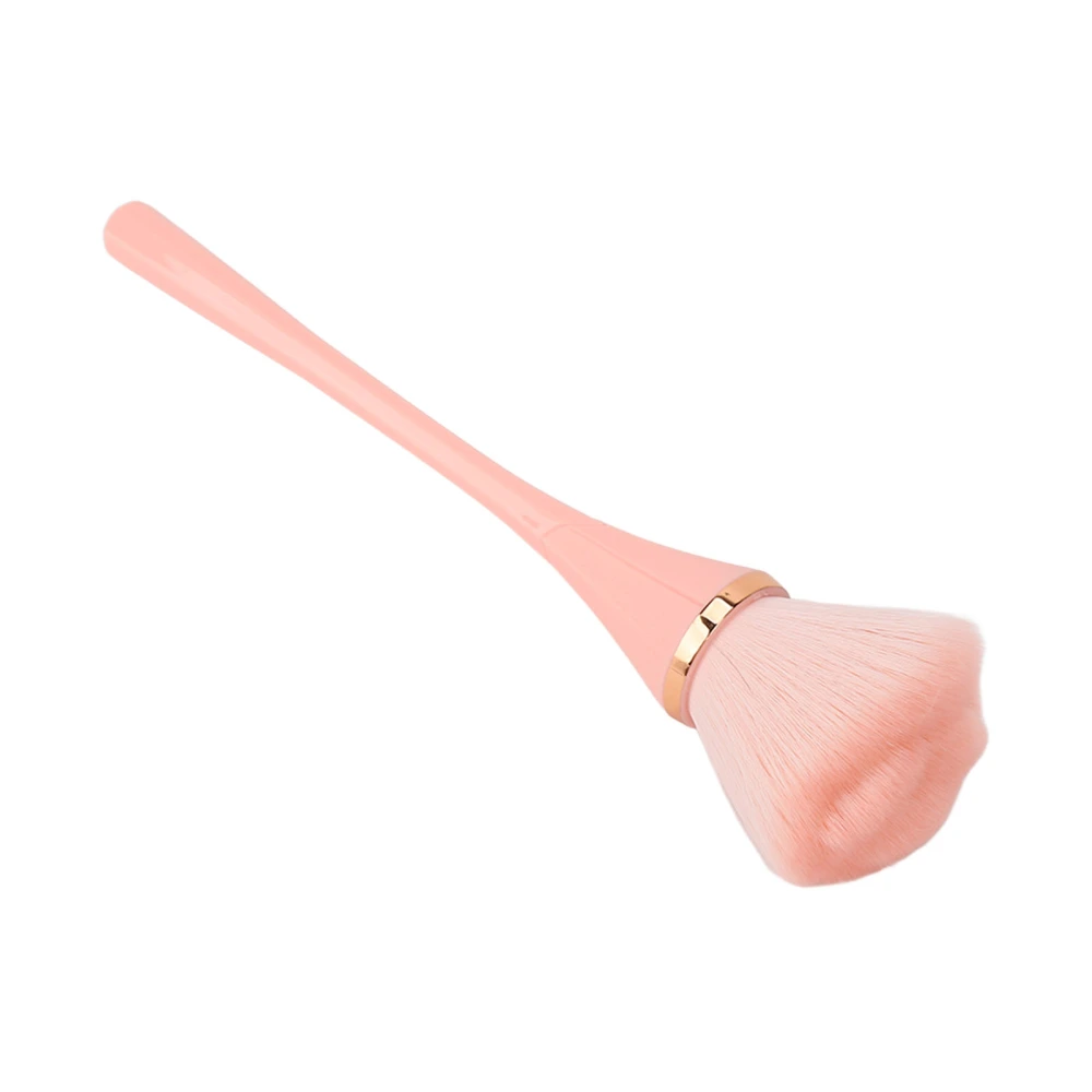 Makeup Brush Soft Rich Bristles Slender Hair Peaks Oversize Fluffy Strong Powder Grip Ability Brush Pink