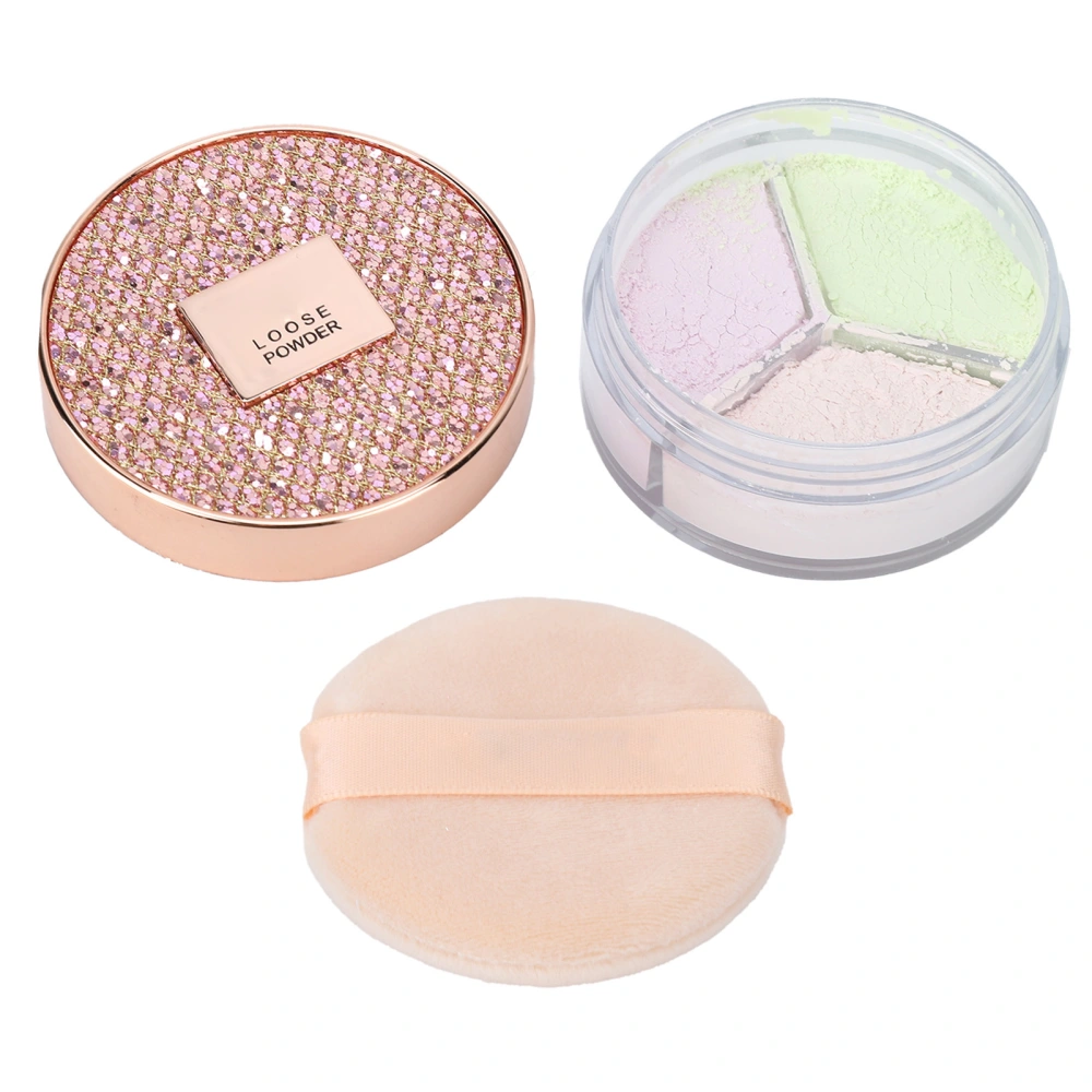 Makeup Setting Powder Skin Brightening Oil Contral Lasting Loose Face Powder Natural Coverage Waterproof Finishing Powder for Women