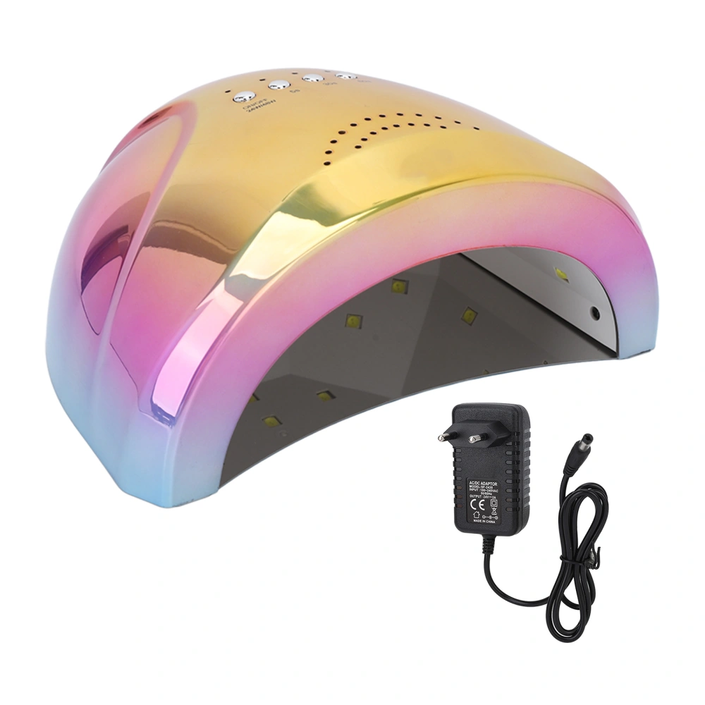 UV LED Nail Lamp 48W Dual Light Source Infrared Intelligent Induction Gel Polish Dryer 100‑240V