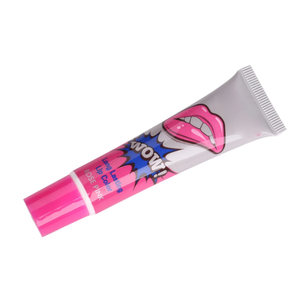 Lipstick Tear Off Moisturizing Stickiness Free Elegant Attractive Dating Long Lasting Film Type Lip Gloss Rose