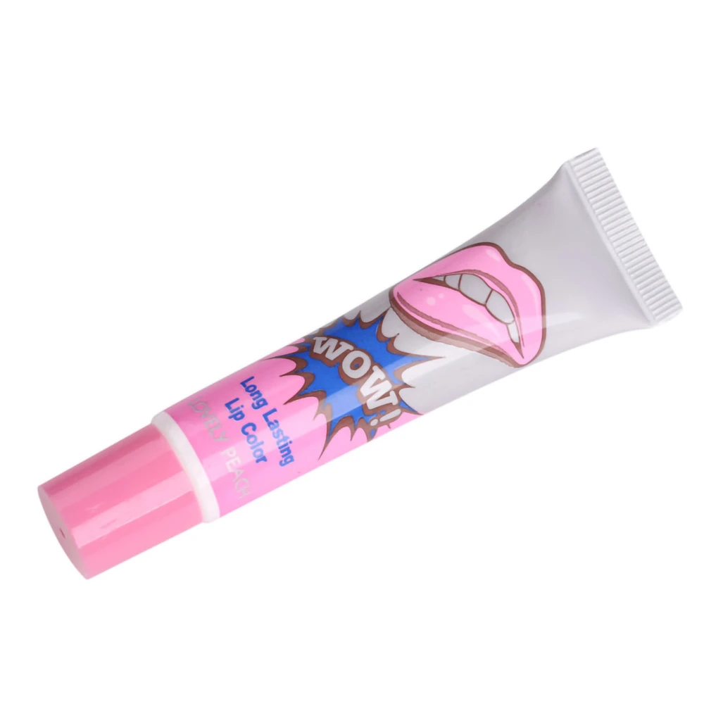 Lipstick Tear Off Moisturizing Stickiness Free Elegant Attractive Dating Long Lasting Film Type Lip Gloss Peach