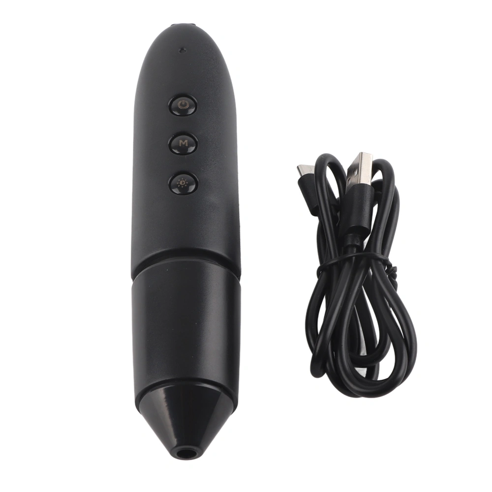 Skin Hair Detector 100X Magnification 0.3MP Camera WiFi Connection Follicle Scalp Health Analyser Matte Black