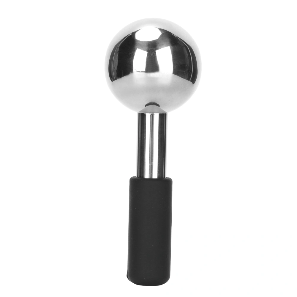 Ice Globes Gold Stainless Steel Ball Refreshing Soothing Tightening Shrink Pore Depuff Inflammation Facial Ice Globes Black Handle