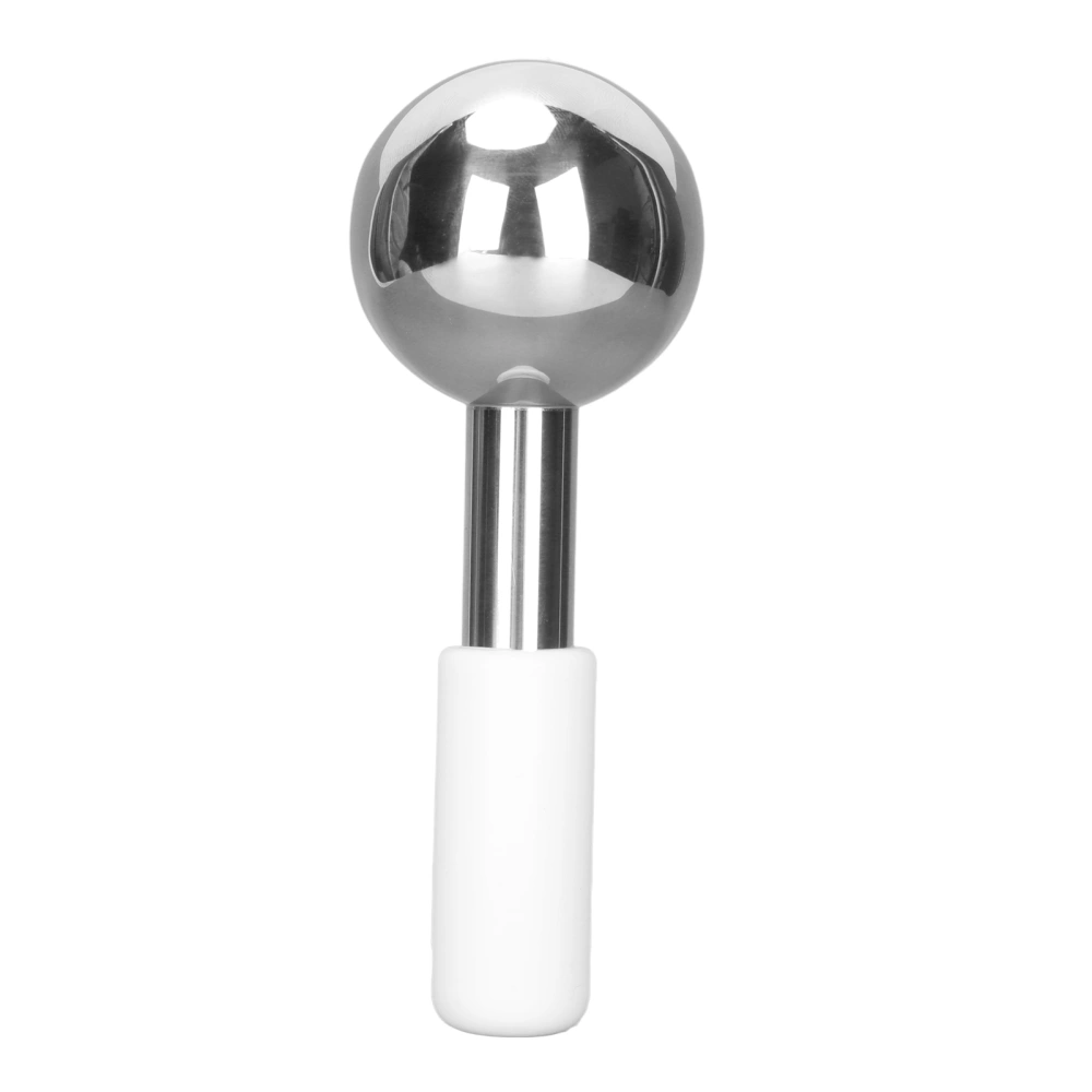 Ice Globes Gold Stainless Steel Ball Refreshing Soothing Tightening Shrink Pore Depuff Inflammation Facial Ice Globes White Handle