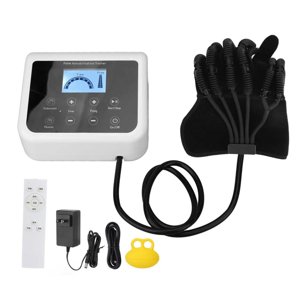 Rehabilitation Robot Glove Stroke Hemiplegia Finger Exerciser Hand Training Device US Plug 110‑240V for Patients S