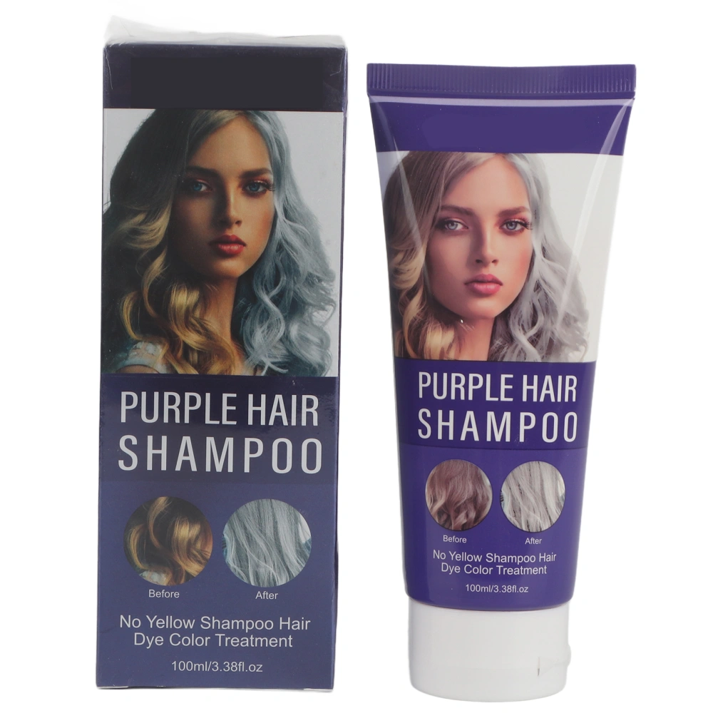 Hair Shampoo Neutralize Yellow Hair Moisturizing Smoothing Nourishing Purple Hair Shampoo Shampoo