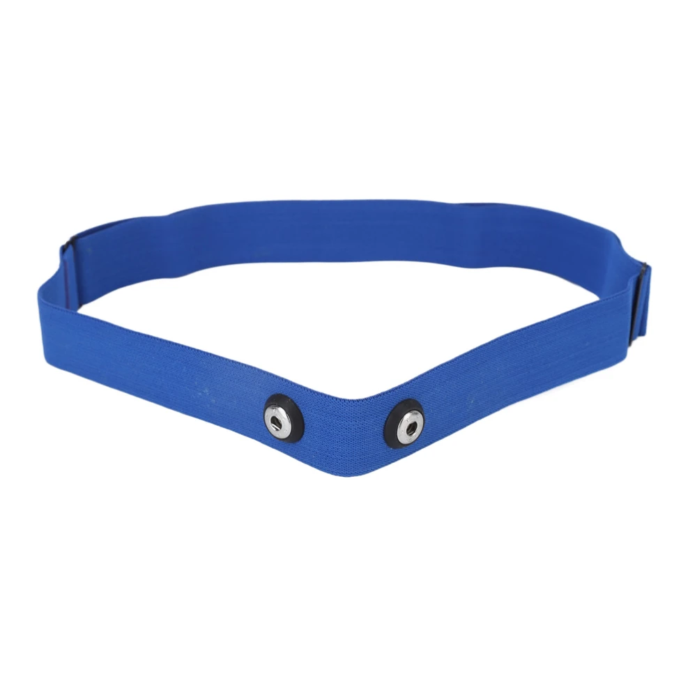 Heart Rate Monitor Soft Strap Elastic Heart Monitoring Machine Band for 5.3K Bluetooth Emitter Blue